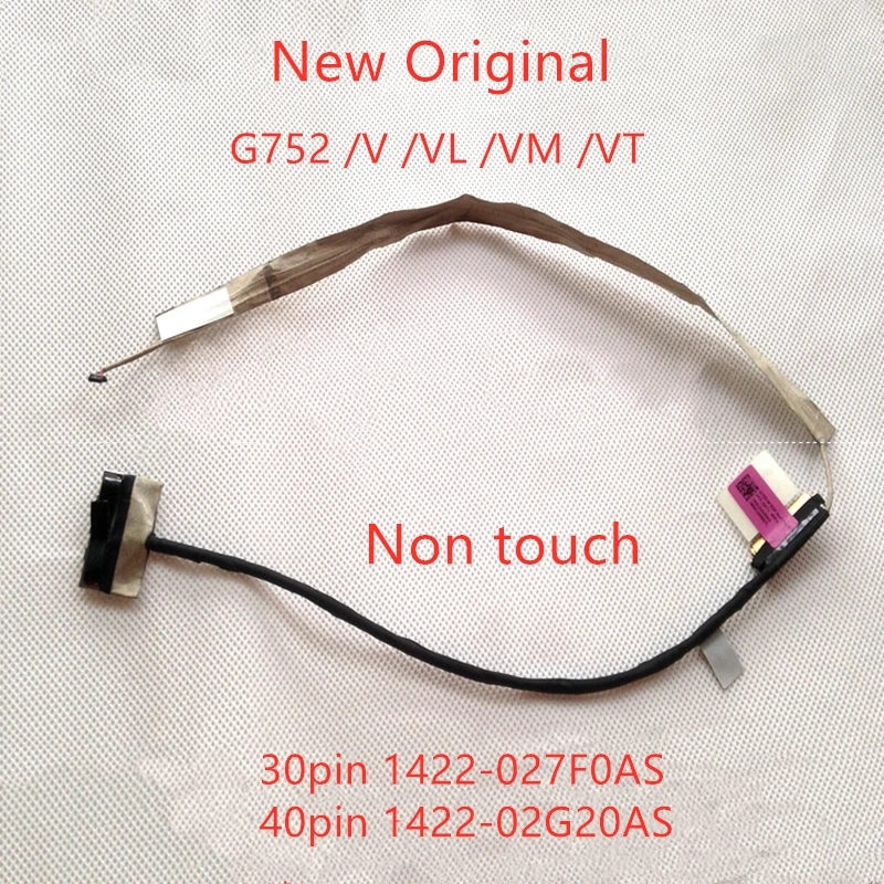 

Новый оригинальный ЖК-кабель LVDS EDP для ASUS G752 /V /VL /VM /VT EDP кабель без касания lcd LVDS кабель 30pin 1422-027F0AS 40p