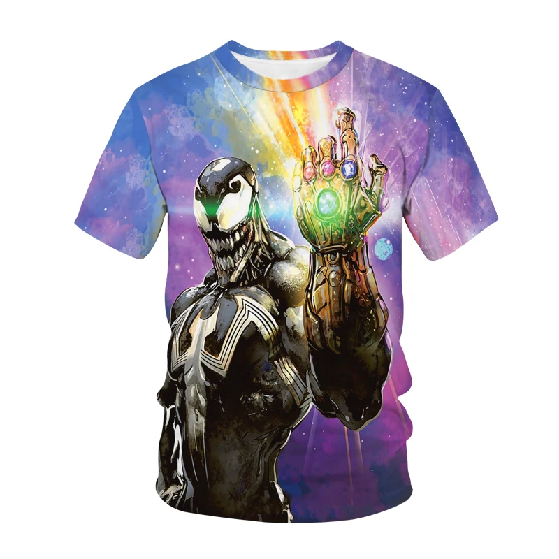 

New Venom 3D Print T-Shirts Cartoon Superhero Kids Casual O-Neck T Shirt Children Streetwear Anime Boys Girls Tees Tops Clothing