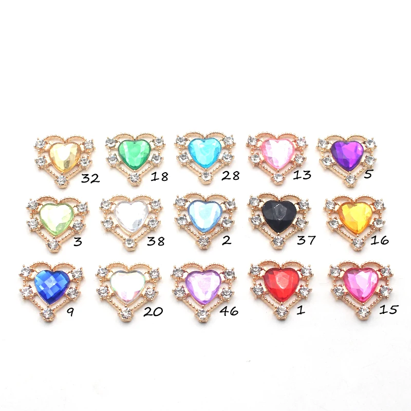 

10 шт., ювелирные украшения в форме сердца, 20 мм