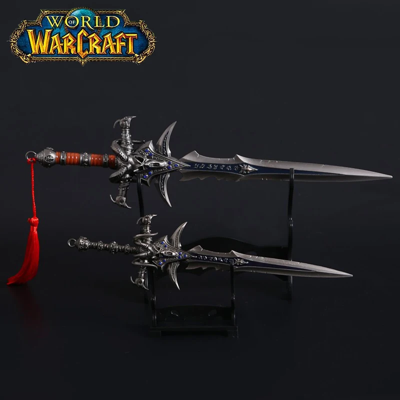 

Anime World of Warcraft Lich King Frostmourne Alloy Sword Game Keychain Weapon Toy Replica Adult Katana Holiday Gift