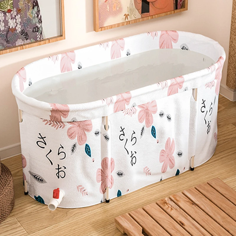 Collapsible Baby Bathtub Freestanding Portable Large Size Folding Bathtub Swimming Mobile Banheira Inflavel Bathroom Products images - 6