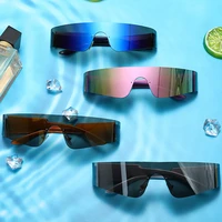 vintage fashion 2022 new sunglasses rimless frameless rectangle shades gradient uv400 summer traveling sun glasses for women