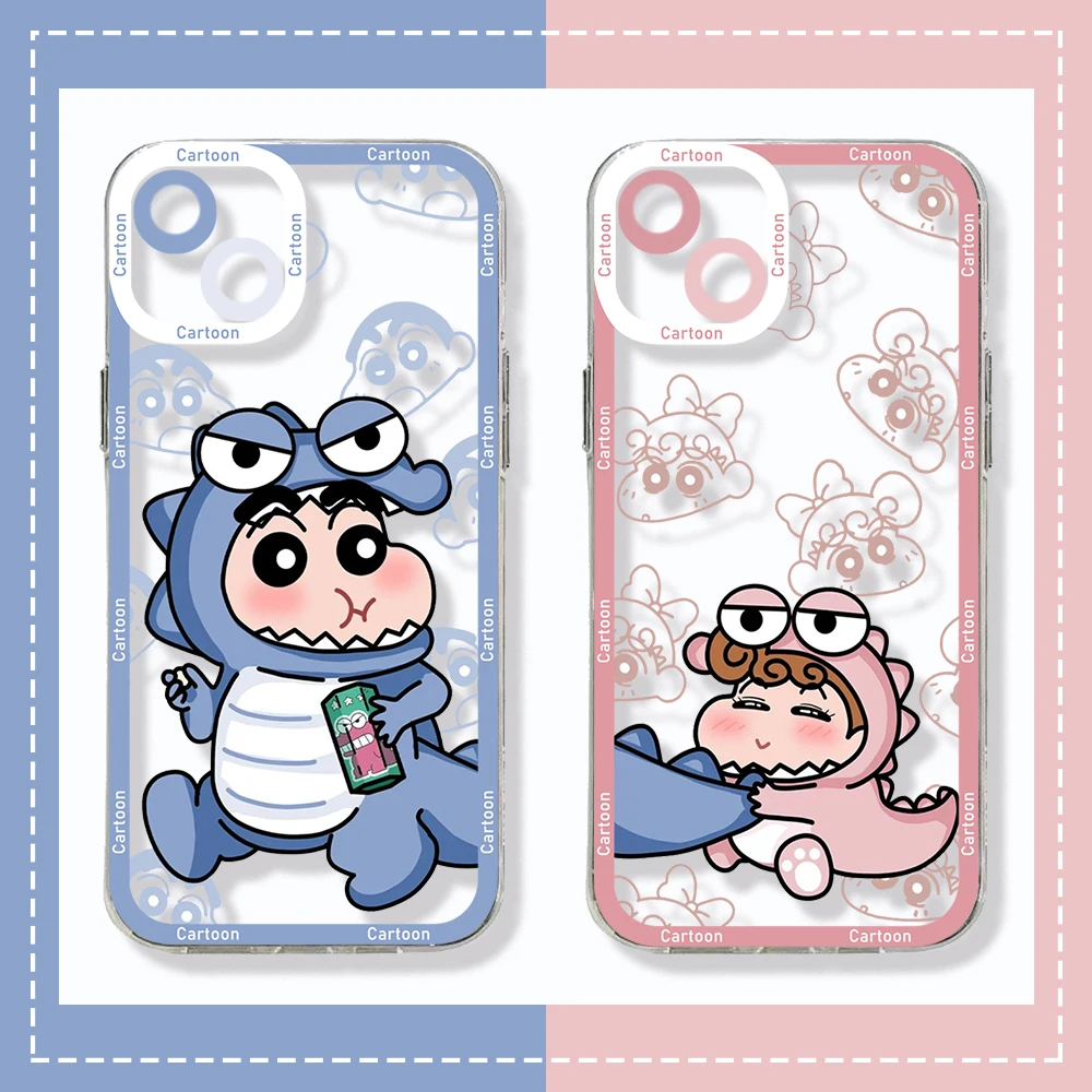 

Crayons Shin-chans Cute Transparent Phone Case for Xiaomi Mi 13 12 11 10 Lite 11i 12S Poco M3 M4 F3 MIX 3 Pro Ultra 5G 4G Cover
