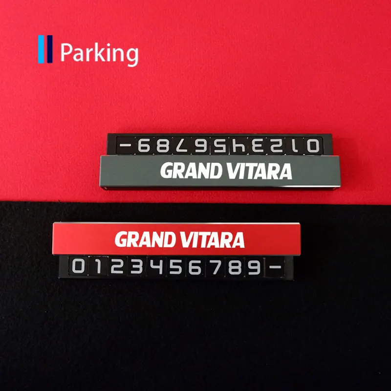 

Car-Styling Parking Card For Suzuki Grand Vitara Car Temporary Card Plate For Suzuki Jimny Samurai SX4 Swift Grand Vitara Alto