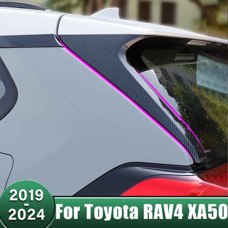 

Наклейка на заднюю дверь автомобиля из АБС-пластика для Toyota RAV4 XA50 2019 2020 2021 2022 2023 2024 RAV 4 Hybrid