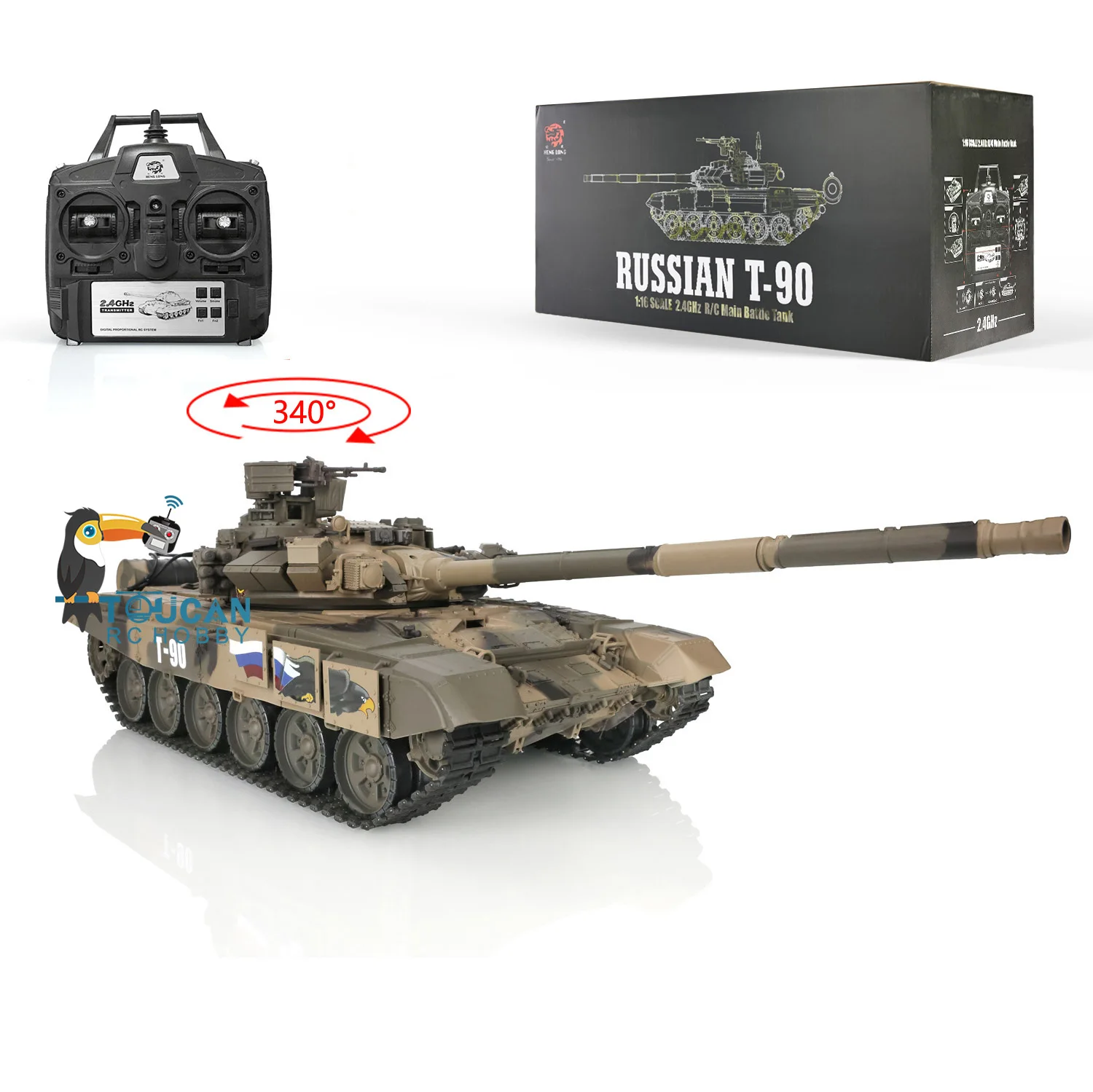 2 4 ГГц Heng Long 1/16 RTR Радиоуправляемый Танк 3938 пластик Ver Россия T90 модель BB Gun IR Battle