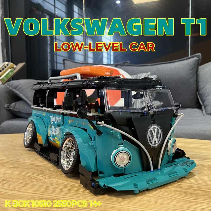 

2550PCS Creator VW Volkswagen T1 Camper Bricks Van Car Bluding Blocks Compatible Technic Ideas Bus 10220 DIY Toys Christmas Gift