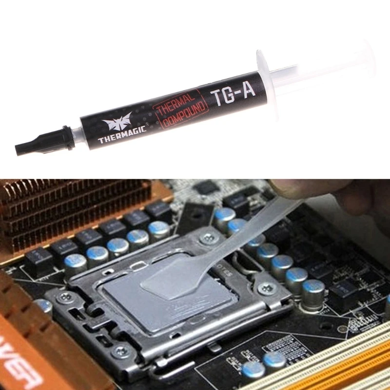 

ZF-12 Thermal Compound Conductive 12W/mk Grease Paste Silicone Plaster Heat Sink for CPU GPU Chipset Notebook Cooling Coolers