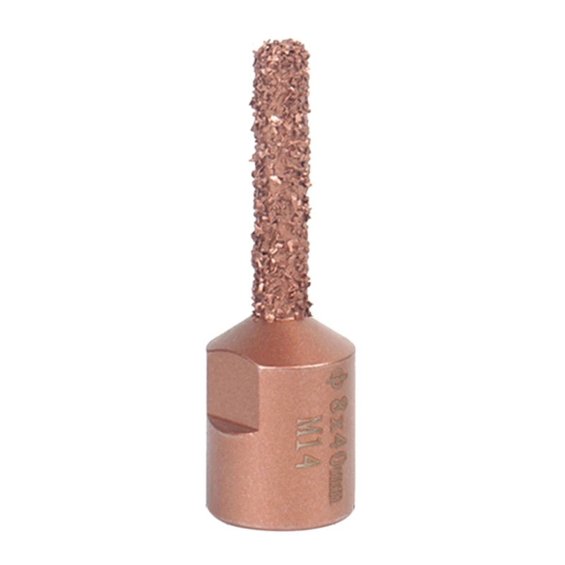 

M14 Thread Vacuum Brazed Tungsten Carbide Particles Finger Bit Milling Cutter for Wood Carving Shaping, 1Pcs