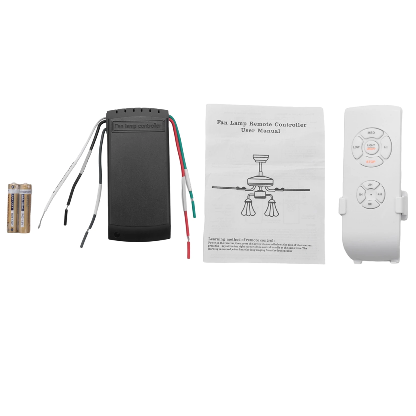 

Универсальный потолочный вентилятор и встроенный пульт дистанционного управления с синхронизацией и беспроводными переключателями