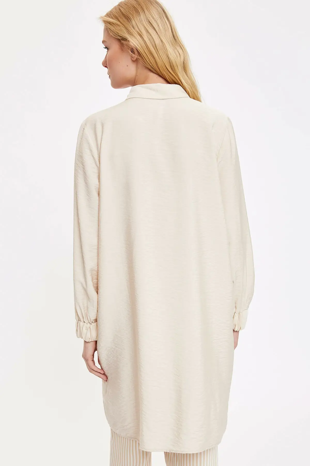 

Oversize Fit Shirt Collar Tunic Women Muslim Tunic 2021 Fashion