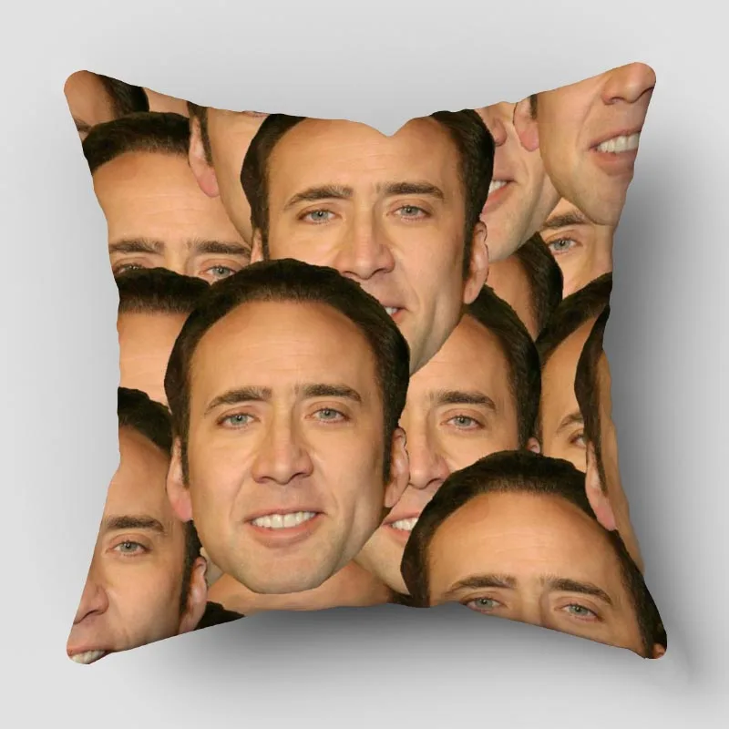 

Наволочка под заказ, чехол для подушки Николаса Кейджа, современный домашний декоративный чехол для подушки для гостиной PW