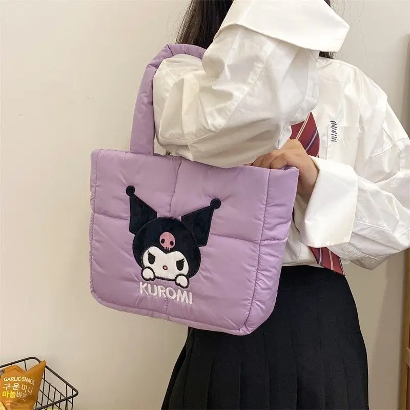 Новая пуховая хлопковая сумка Hello Kitty Melody милая на плечо Kuromi большая