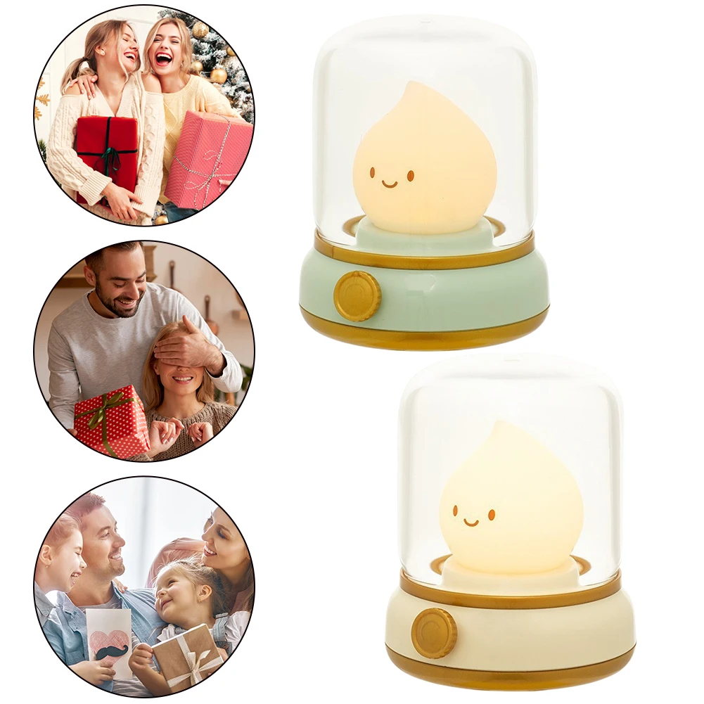 Милая керосиновая лампа перезаряжаемая через USB свеча с регулируемой яркостью