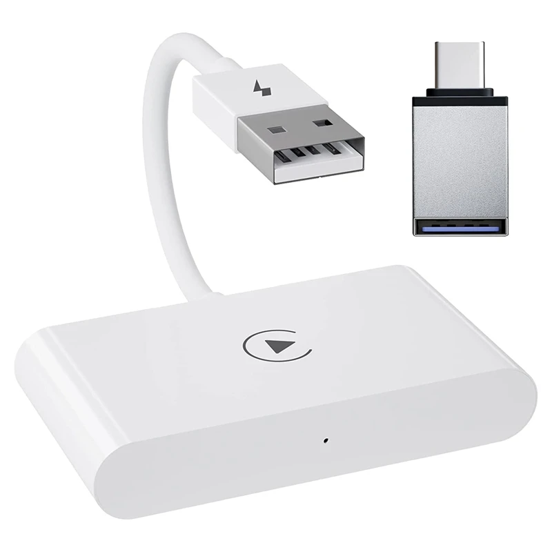 

Wireless Carplay Adapter Wireless Car Adapter Plug & Play 5Ghz Wifi, Low Latency, Support IOS 15