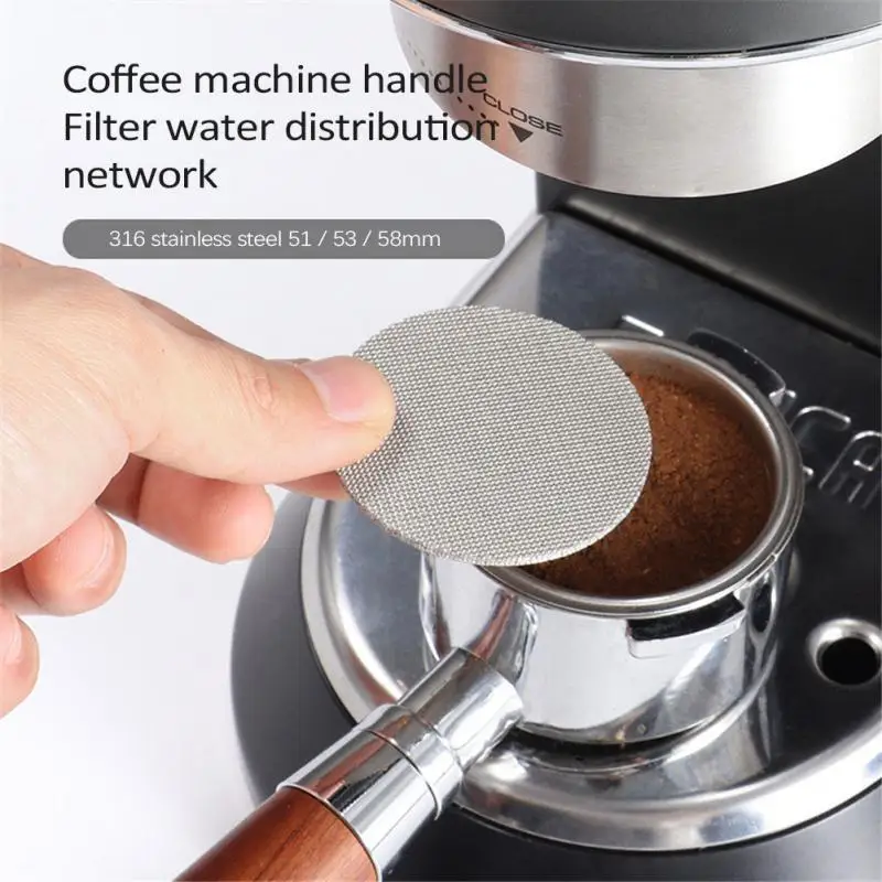 

51/53/58mm Reusable Coffee Filter Screen Heat Resistant Mesh Screen Coffee Filter Plate Backflush Filter Coffeeware