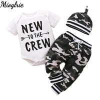 camo baby boy clothes bodysuitpanthat boys clothes for newborns 0 3 short sleeve childrens clothing cotton costume for baby