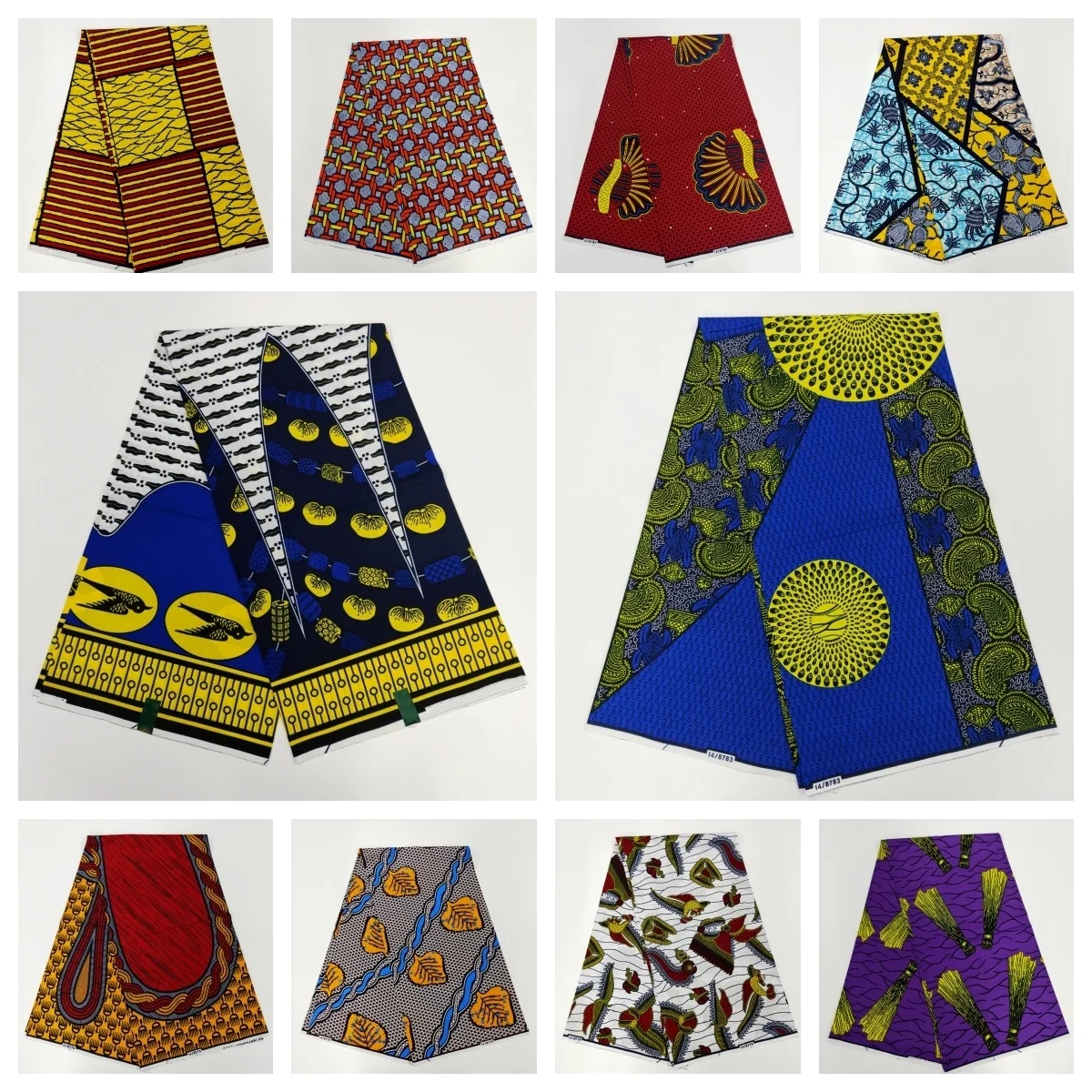 

Ткань из Анкары, оригинальный Африканский Принт из натурального воска для платья, 100% хлопок, 2023 Нигерия, восковая ткань из натурального воска, африканская ткань из Анкары