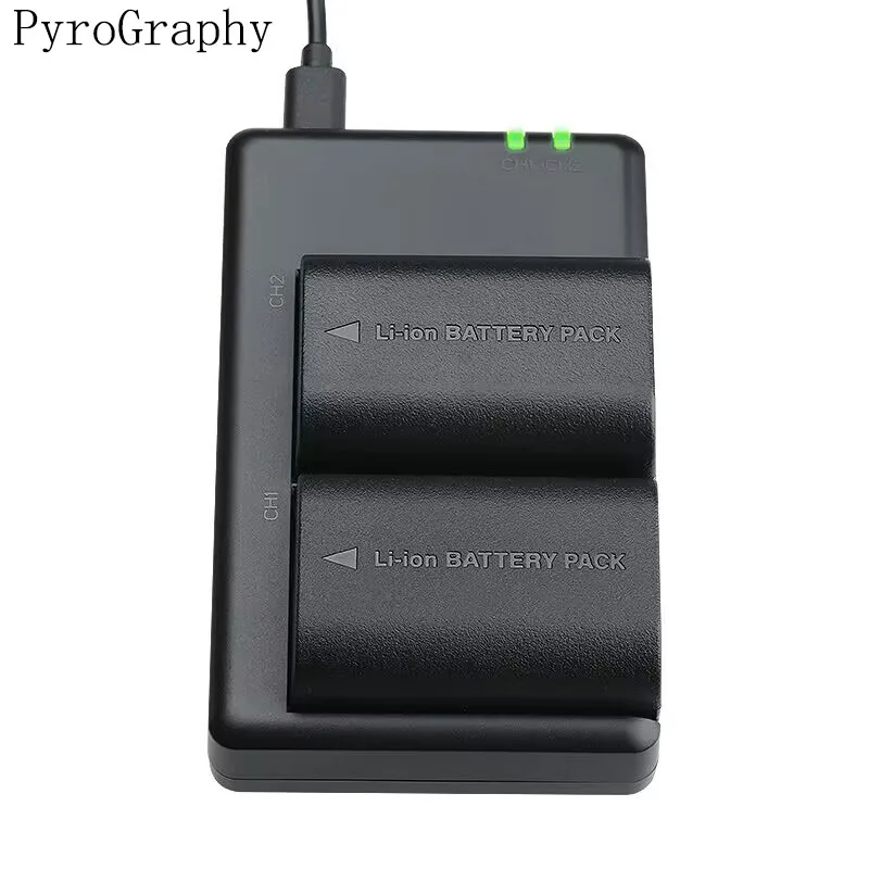 Пирографская батарея Canon LP-E6 зарядное устройство постоянного тока с двумя