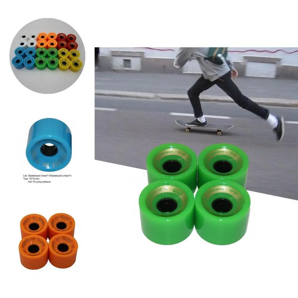 Skate Wheels Wear-resistant Convenient Anti Corrosion Skateboard Wheels Skateboard Wheels Roller Skate Wheels 1Pc/4Pcs
