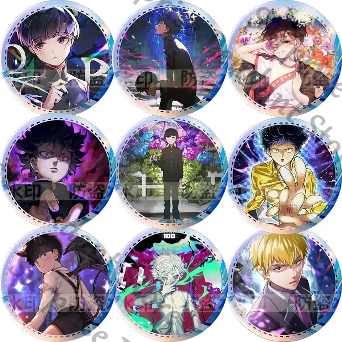 Mobu Saiko Hyaku Mob Psycho 100, аниме, жесть, значок, брошь, кулон, подарок на высокий уровень внешнего вида (art.: 3920d2d736fb0) - 3920d2d736fb0