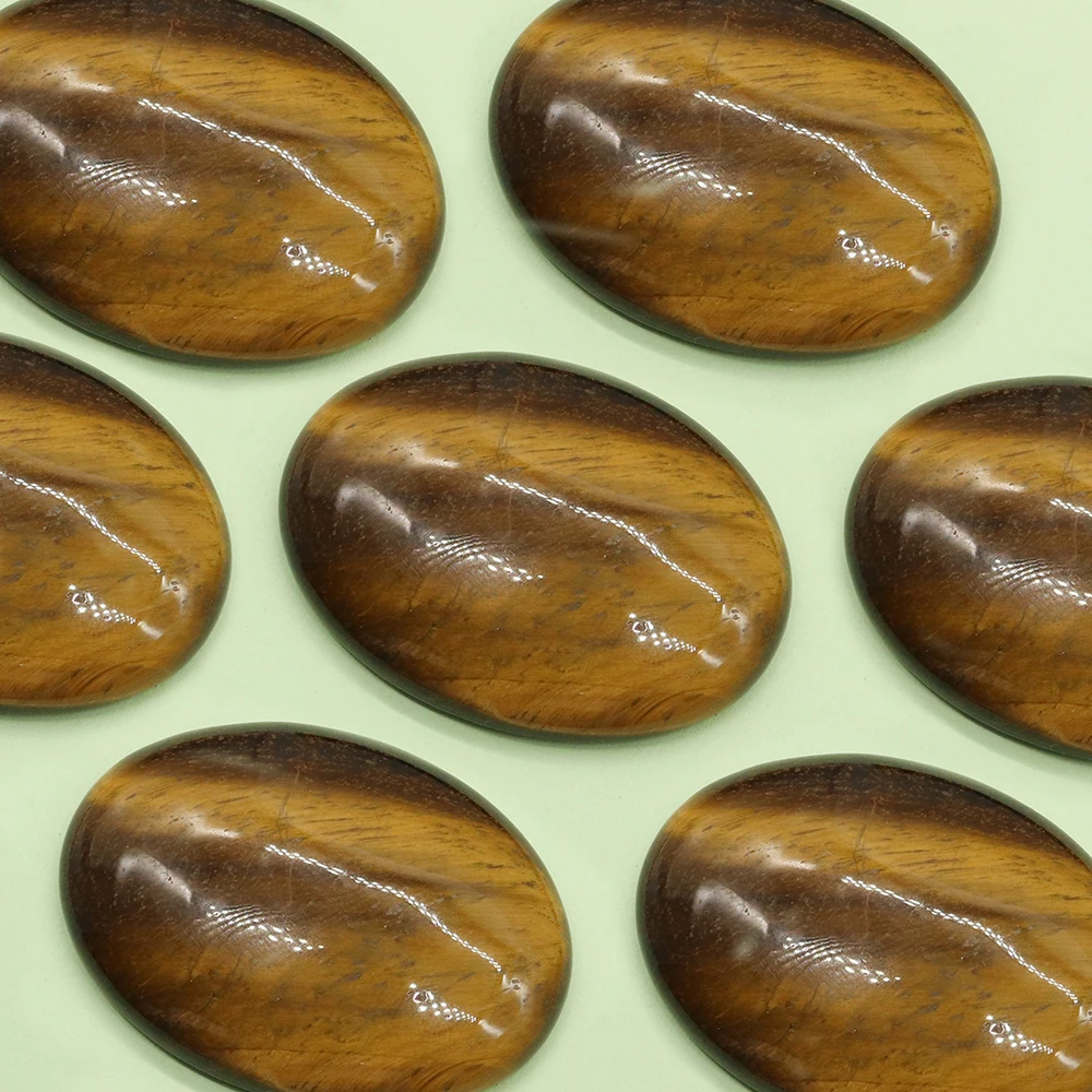 Овальный кабошон тигровый глаз свободные бусины из натурального камня для