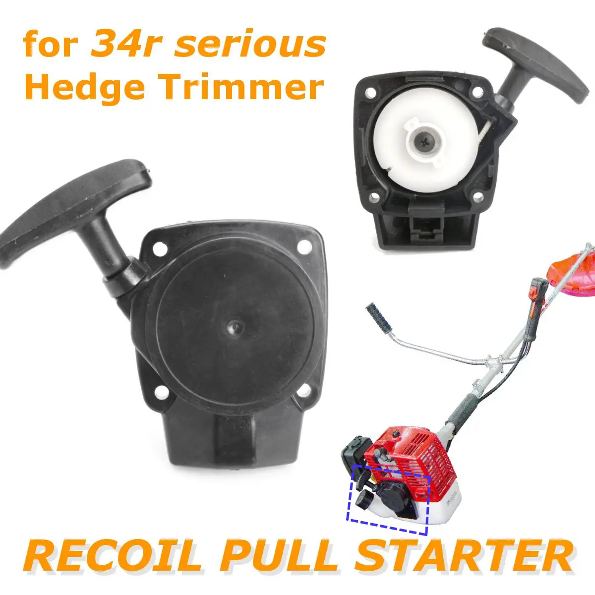 

Brush Cutter Grass Hedge Trimmer Recoil Pull Starter fit for KOMATSU 34r Serious Hedge Trimmer/260 Serious Lawn Mower