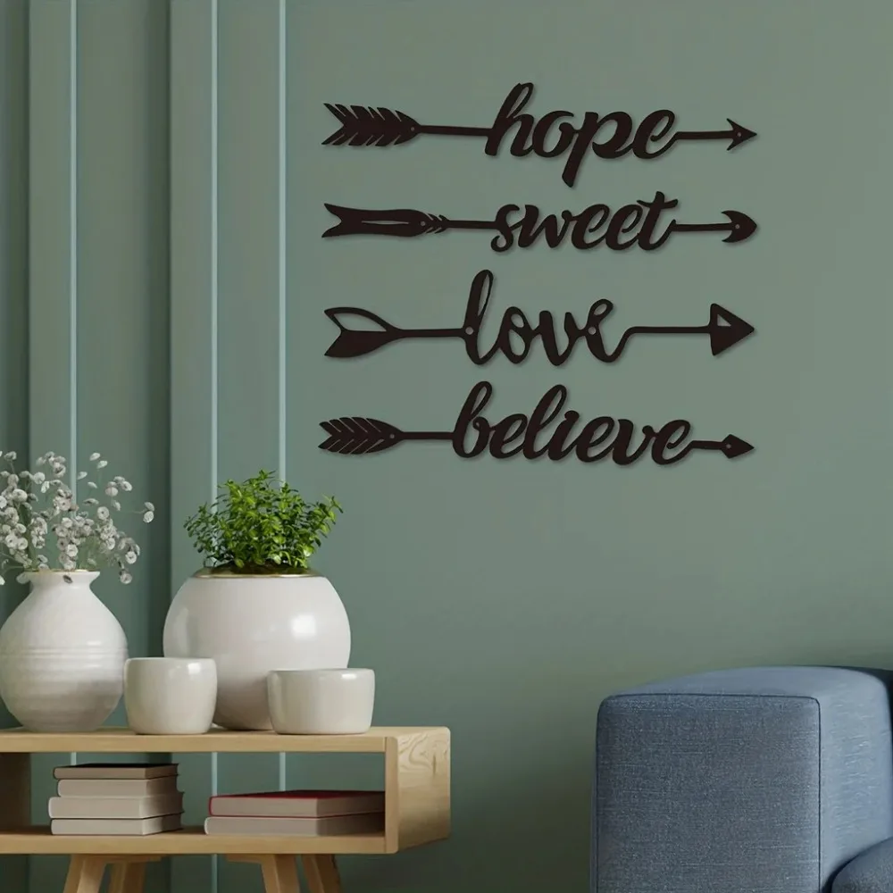 Металлическая Настенная Скульптура С Вырезом Знак Со Стрелкой Деревенский