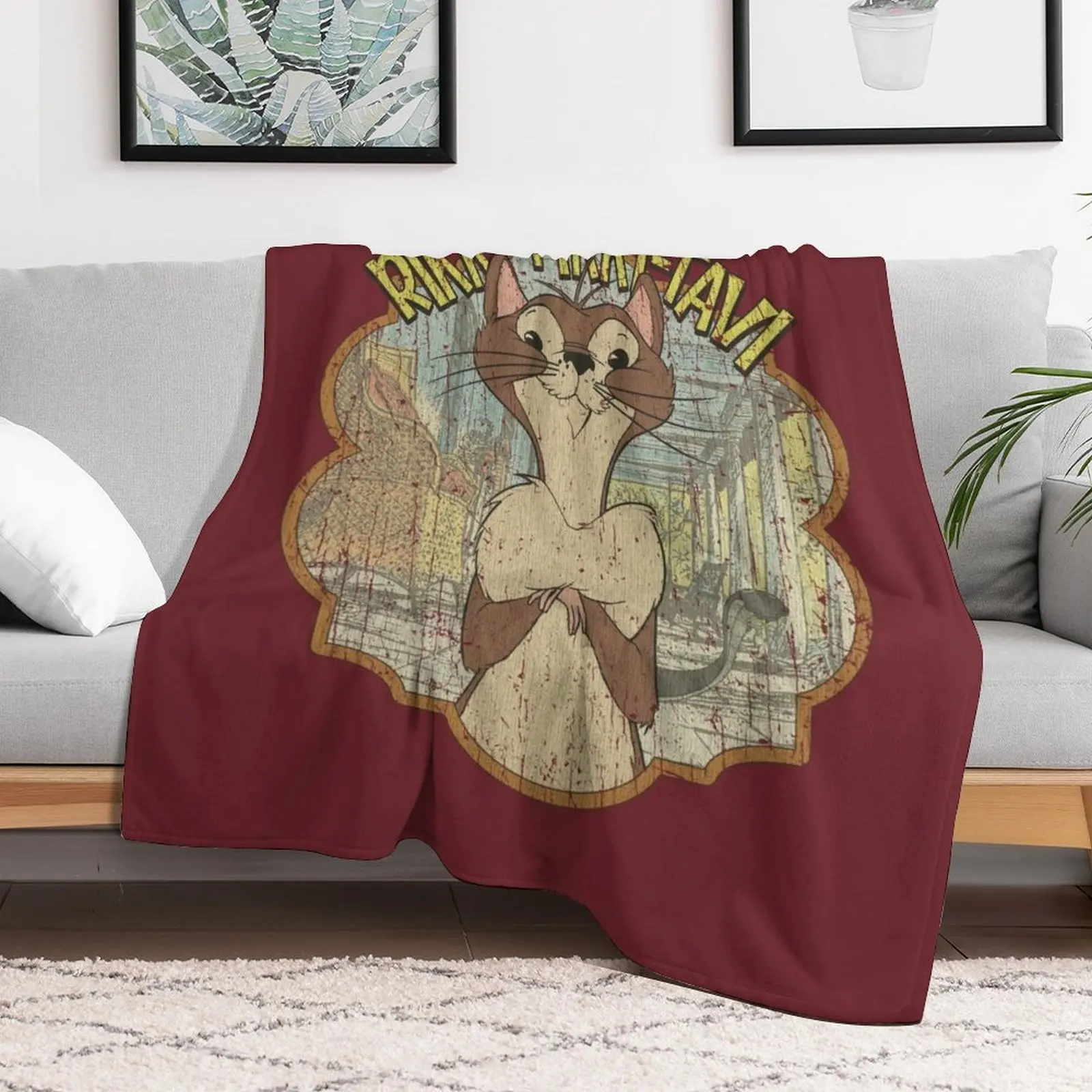 Одеяло Rikki-Tikki-Tavi 1975 г. Мягкие одеяла и из фланелевой ткани.