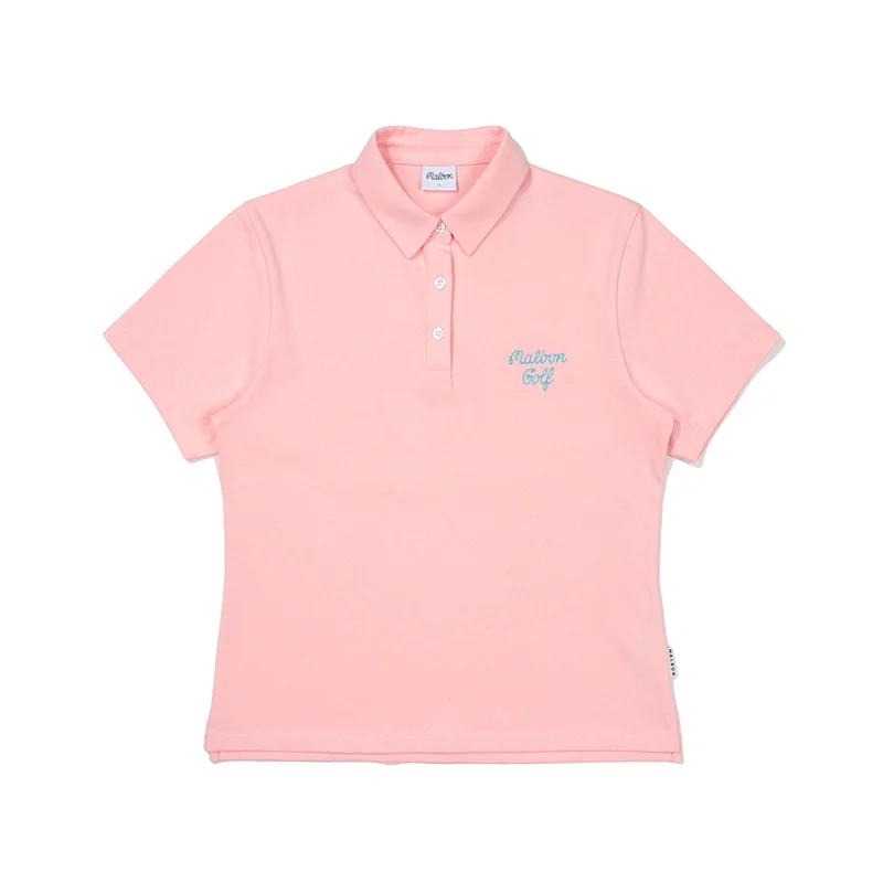 

2023 New Malbon Women Golf Shirt Quick Dry Breathable Women Short Sleeve Golf Clothing Sports Casual Polo