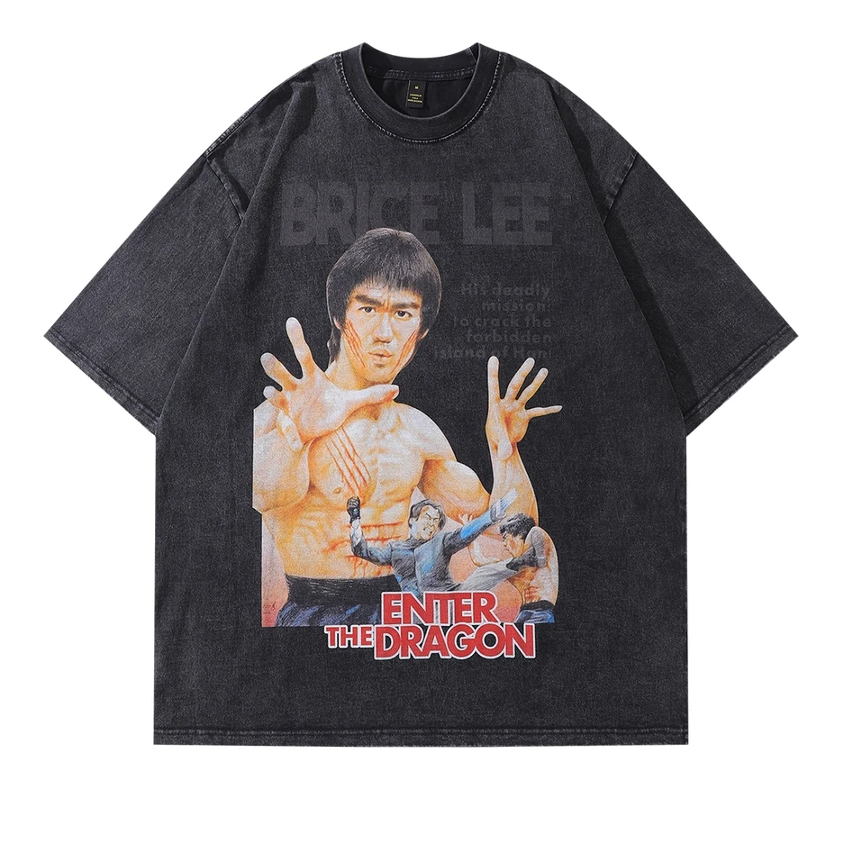 

Men Hip Hop Streetwear Oversized Vintage T Shirt Summer Cotton Washed Tshirt Portrait Graphic Printed T Shirt Harajuku Tees