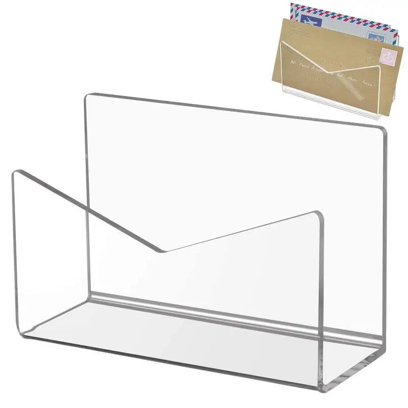 

Clear Mail Sorter Acrylic Desk Organizer For Sorting Mail Acrylic File Holder Desk Organizer File Sorter File Folder Holder Mail