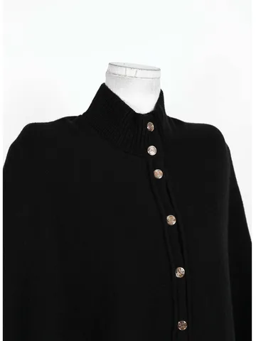 DNBS однобортный однобортный дизайн с вертикальным воротником, новинка весны 202, женская короткая свободная утягивающая вязаная куртка