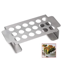 grill rack multi use rust proof 18 holes pepper roast rack tray for outdoor