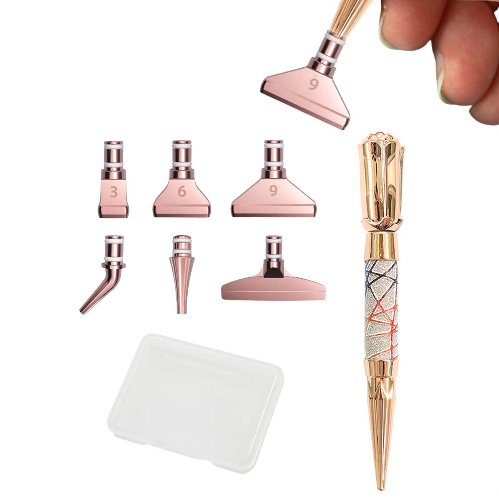 

Набор инструментов для рисования алмазами, эргономичные ручки для алмазной живописи, ручная работа, инструмент для сбора алмазных красок и ...