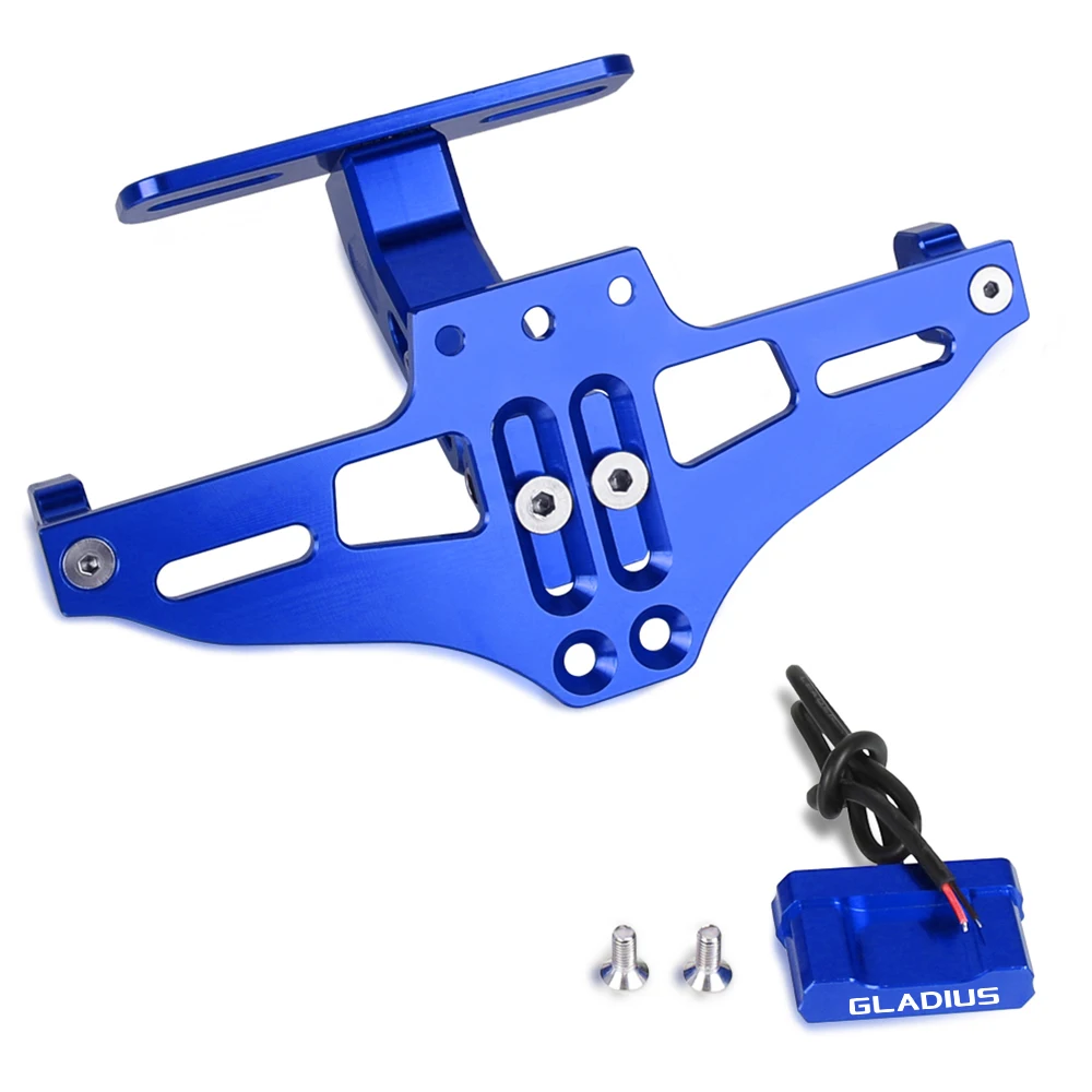 

Moto Part For SUZUKI GLADIUS SFV 650 GLADIUS400 Rear License Plate Holder Licence Bracket with Light Tail Tidy Fender Eliminator
