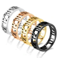 fashion simple stainless steel men rings 6mm temperament trend high quality ring jewelry gifts for boyfriend