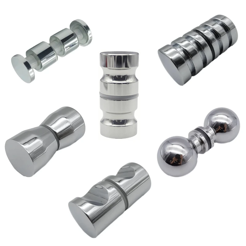 Kensharp нержавеющая сталь 304 Задняя стеклянная дверная ручка полированная для