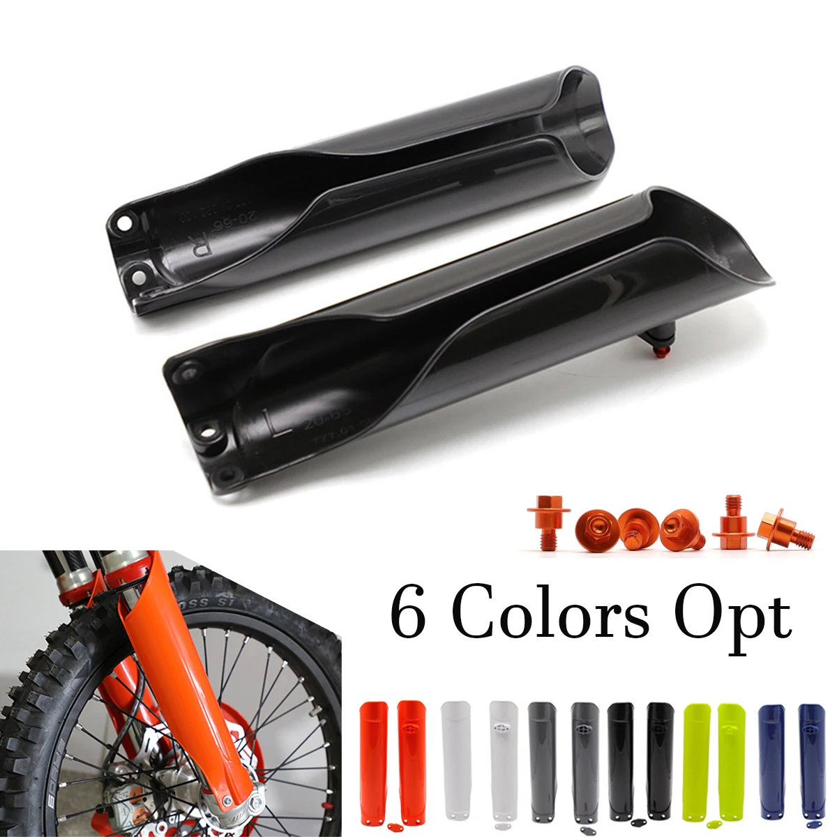 

Motocross Fork Cover Shock Absorber Guard Protector For Husqvarna FC FX FE TC TX TE 85 125 250 300 350 450 501 250i 350i 15-2021