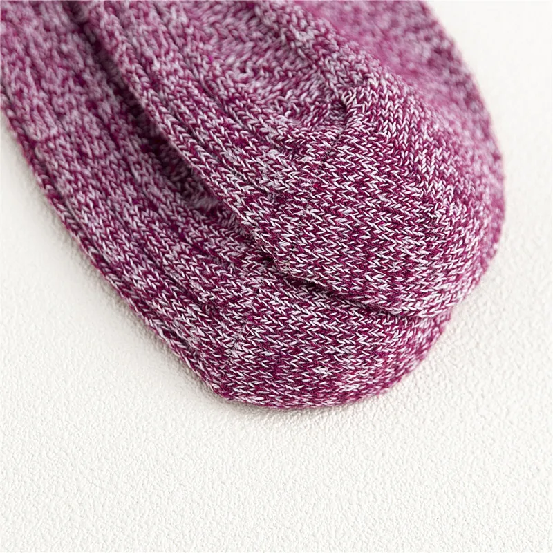 5 Pairs High Quality Winter Women's Rabbit-wool Socks Pure Color Super Thick Warm Cashmere Women Socks