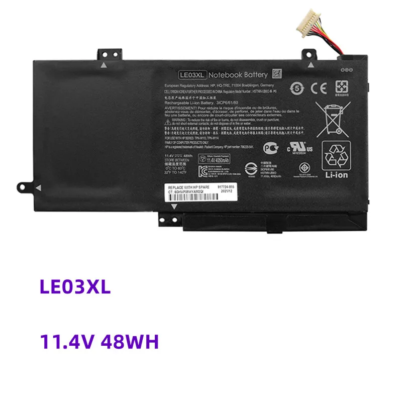 

11.4V 48WH LE03XL LE03 Battery For HP ENVY X360 M6-W102DX W102DX 796356-005 HSTNN-YB5Q HSTNN-UB60 HSTNN-UB6O HSTNN-YB5Q /PB6M