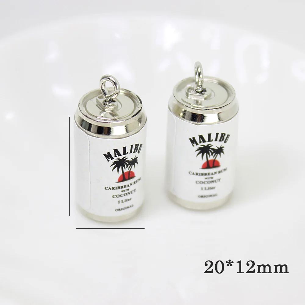 Yamily 8Pcs/Смола Белый 3D Кувшинчик На Шарм Вино Напитки Алкоголь Бутылка DIY Подвеска Для Брелоков Серьги Ожерелье on.