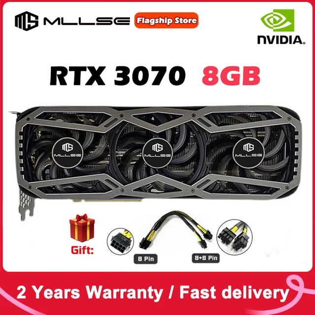MLLSE Graphics Card RTX 3070 8GB Gaming NVIDIA GPU GDDR6 256bit HDMI*1 DP*3 PCI Express 4.0 x16 rtx 3070 8gb Video card 1