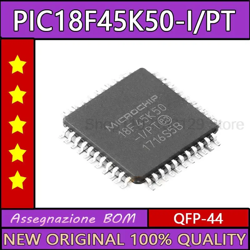 

PIC18F45K50-I/PT PIC18F45K50 QFP44 оригинальный новый IC