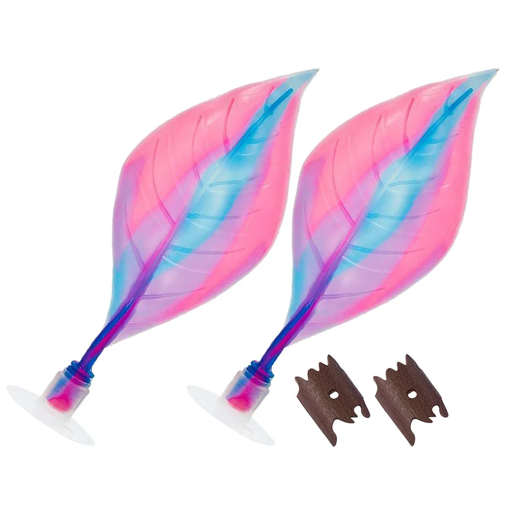 

2Pcs Leaf Hammock for Betta Suction Cup Leaf Ornament Aquarium Breeding Leaf