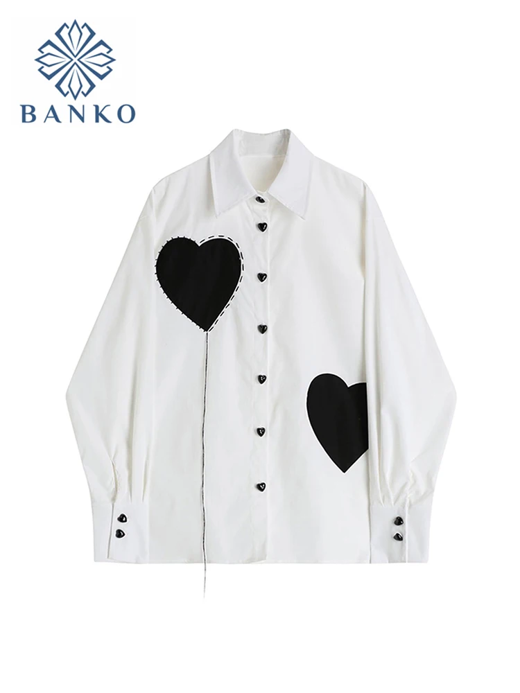 

Woman Blouse 2022 Spring Fashion Vintage Long Sleeve Solid White Tops Loose All-Match Female Casual Shirts Harajuku Streetwear