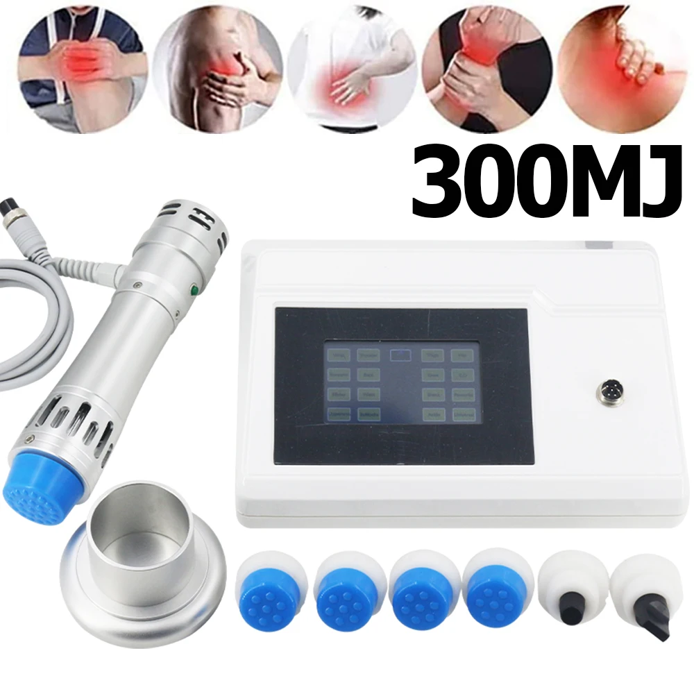 Профессиональный аппарат для ударно-волновой терапии 300MJ портативный массажный