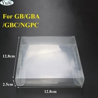 yuxi 1pcs clear transparent for game cartridge box protector case cib games plastic pet for gb gba gbc ngpc 12 812 82 5cm