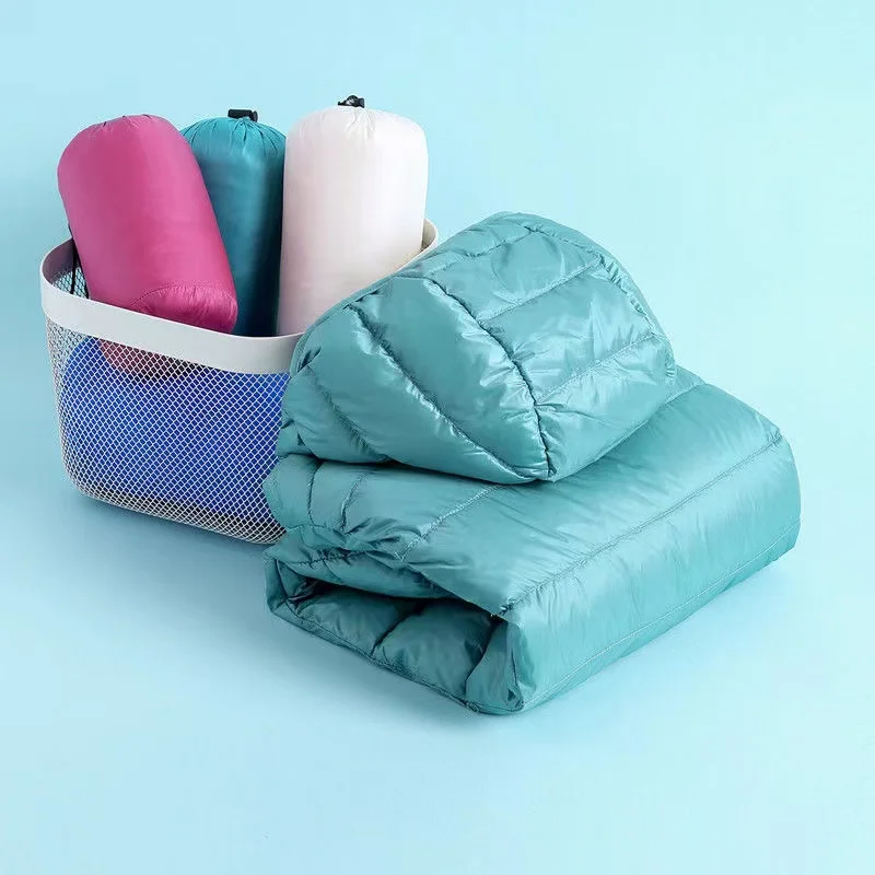 2022 New Women Thin Down Jacket White Duck Down Ultralight Jackets Korean Version Autumn And Winter Warm Coats Portable Outwear