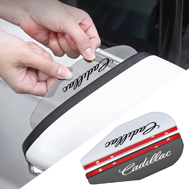 Автомобильный гибкий экран заднего вида для Cadillac CTS ATS SRX BLS XLR XTS STS XT4 CT4 XT5 CT5 XT6 CT6, 2 шт., автомобильные непромокаемые аксессуары
